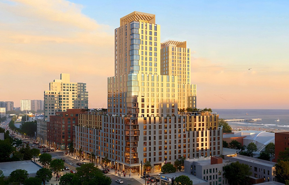 RYBAK Dev. with IMC Architecture to build Tilyou Towers - 505-unit mixed-use building conversion